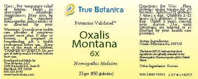 Oxalis Montana 6X_25 gm_v1_9-2013.jpg Oxalis Montana 6X - Oxalis Montana 6X 25 gm v1 9 2013